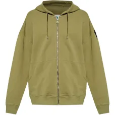 Худи на молнии с нашивкой-логотипом