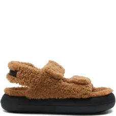 Меховые сандалии