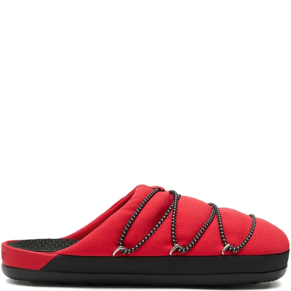 Стеганые слиперы со шнуровкой