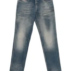 Джинсы с эффектом потертостей