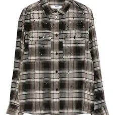 Декорированная рубашка в клетку