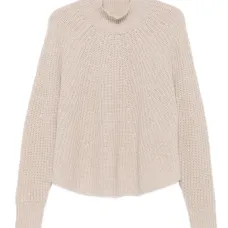 Свитер в рубчик с высоким воротником Свитер в рубчик с высоким воротником