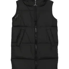 Стеганый жилет с высоким воротником