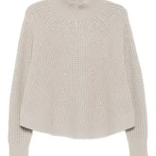 Свитер в рубчик с высоким воротником Свитер в рубчик с высоким воротником