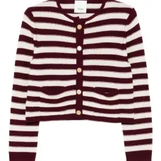 Кардиган в полоску на пуговицы Кардиган в полоску на пуговицы