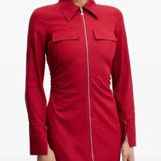 Платье миди на молнии