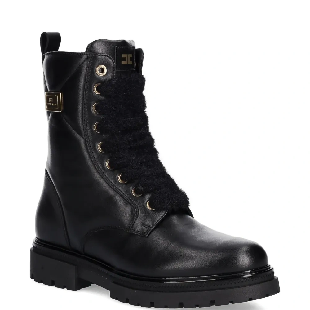 Кожаные ботильоны