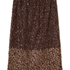Юбка миди с пайетками
