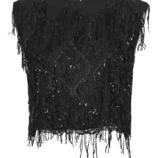 Топ с пайетками и бахромой Топ с пайетками и бахромой