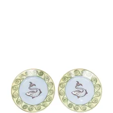 Набор из двух тарелок с принтом Набор из двух тарелок с принтом