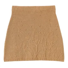 Юбка мини с цветочной вышивкой