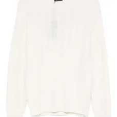 Шерстяной свитер фактурной вязки