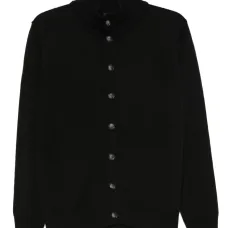 Кардиган с воротником-стойкой