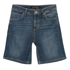 Джинсовые шорты с контрастной строчкой