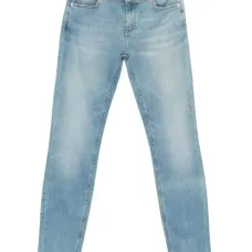 Джинсы с эффектом потертости