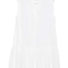 Платье мини с V-образным вырезом