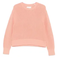 Свитер в рубчик с круглым вырезом