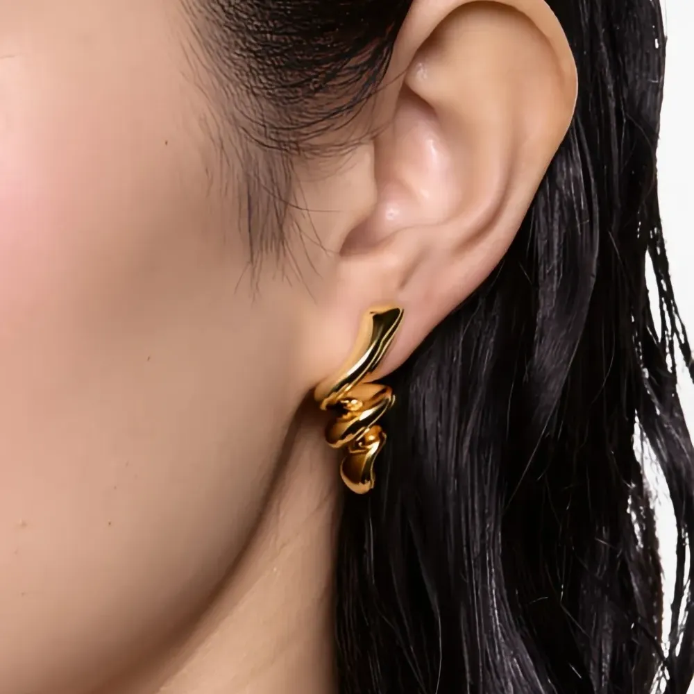 Витая серьга