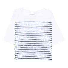 Полосатый топ свободного кроя