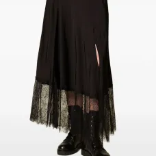 Юбка макси с кружевом