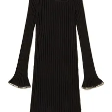 Платье в рубчик