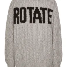 Свитер в рубчик с логотипом