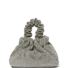 Сумка на плечо со сборками и кристаллами Сумка на плечо со сборками и кристаллами