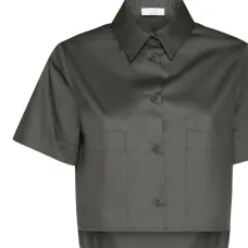 Рубашка с короткими рукавами и накладным карманом