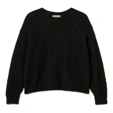 Ажурный свитер из шерстяной смеси