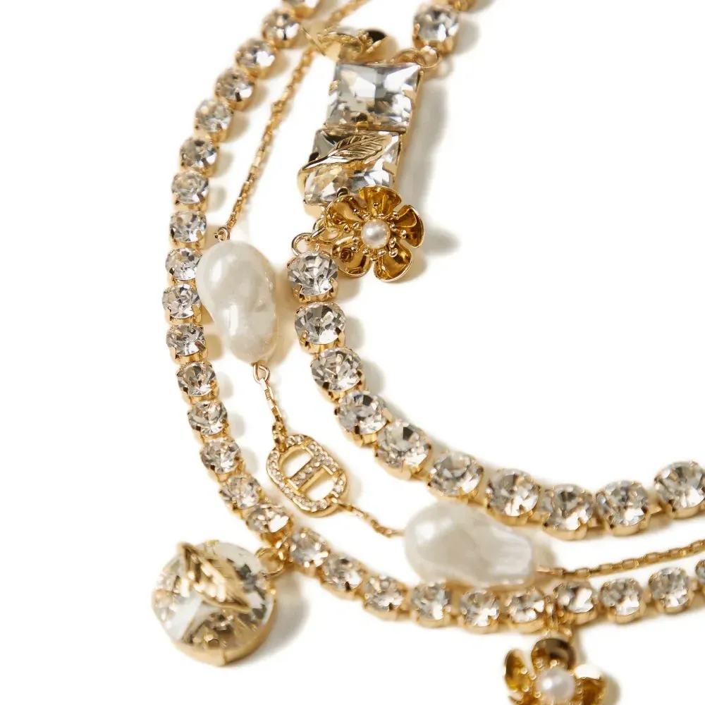 Колье с кристаллами