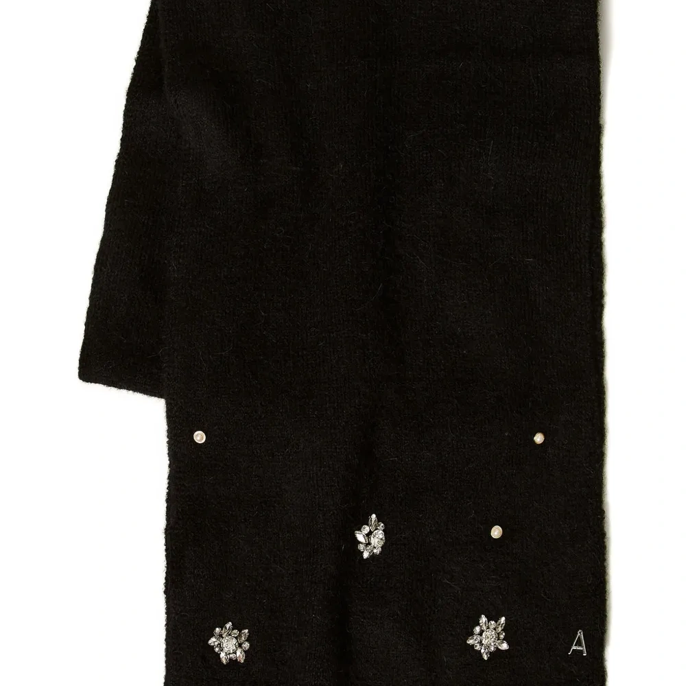 Шарф с кристаллами