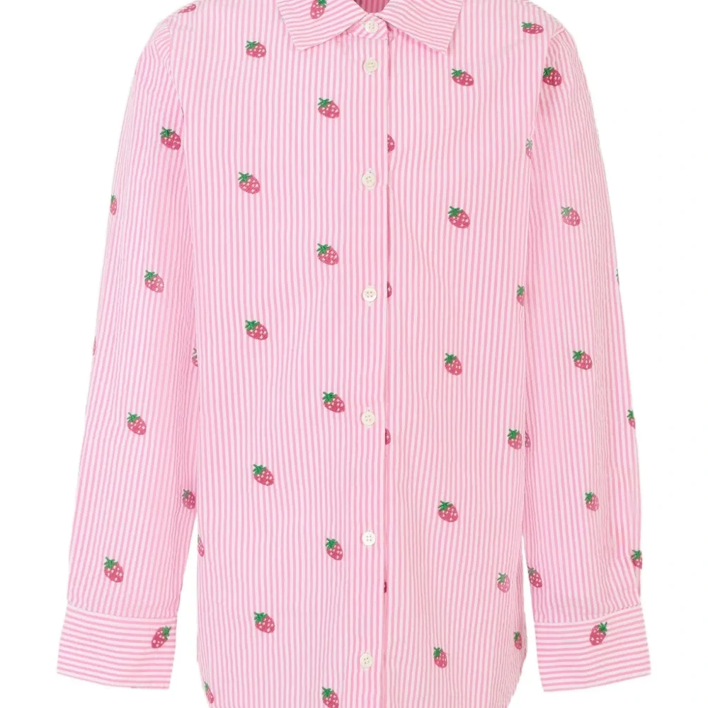 Полосатая рубашка Mini Brigitte с принтом