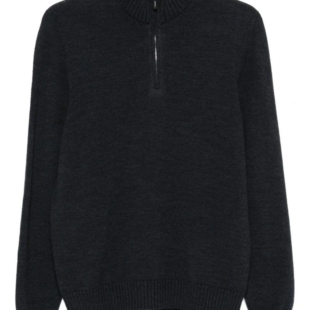 Свитер с высоким воротником на молнии