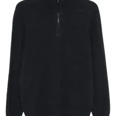 Свитер с высоким воротником на молнии