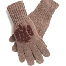 Кашемировые перчатки с вышивкой