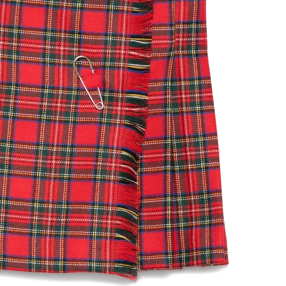 Клетчатая юбка со складками Клетчатая юбка со складками