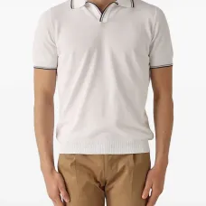 Рубашка поло в рубчик