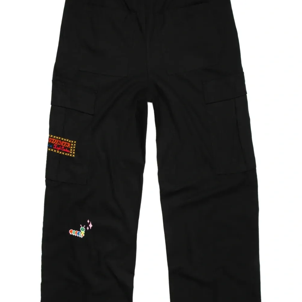 Брюки карго с вышивкой