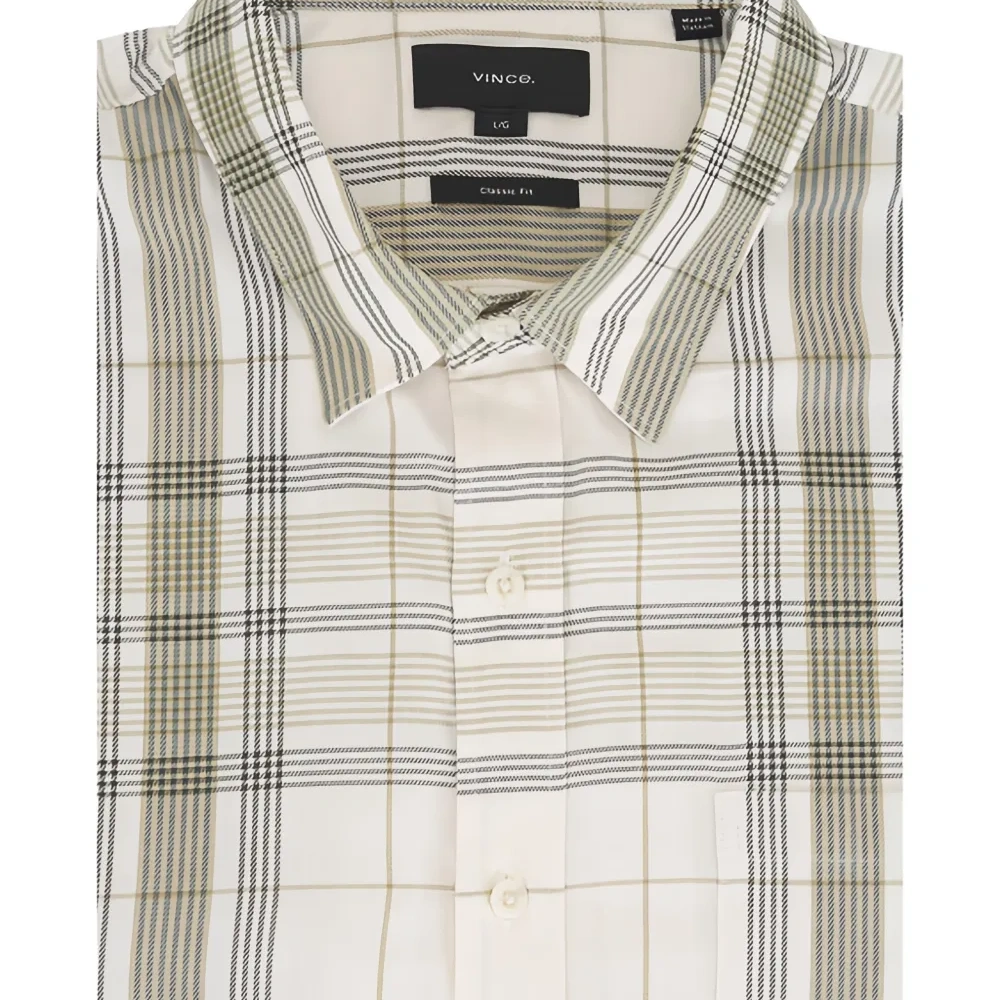 Рубашка в клетку на пуговицах