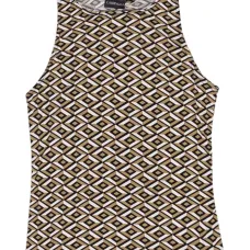 Топ с геометричным принтом