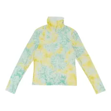 Топ с высоким воротником и принтом тай-дай