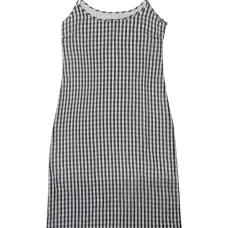 Платье миди в клетку гингем