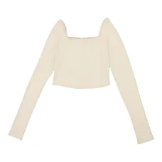 Топ в рубчик с квадратным вырезом