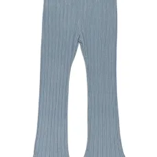 Расклешенные брюки с люрексом