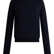 Свитер с отделкой в полоску