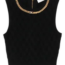 Укороченный топ с цепочкой Укороченный топ с цепочкой