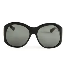 Солнцезащитные очки в круглой оправе с логотипом