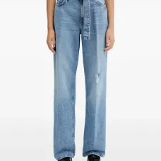 Джинсы с поясом