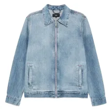 Джинсовая куртка на молнии