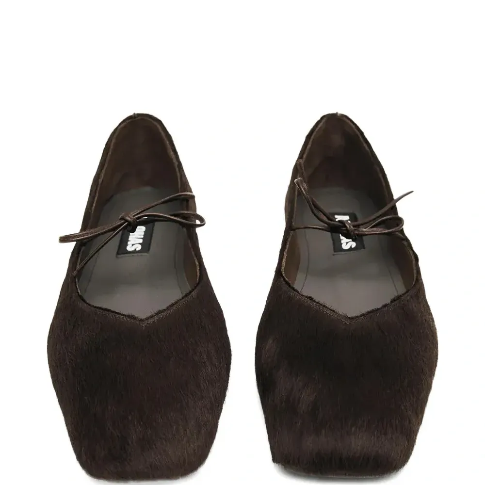 Балетки Sway с квадратным носком и завязками